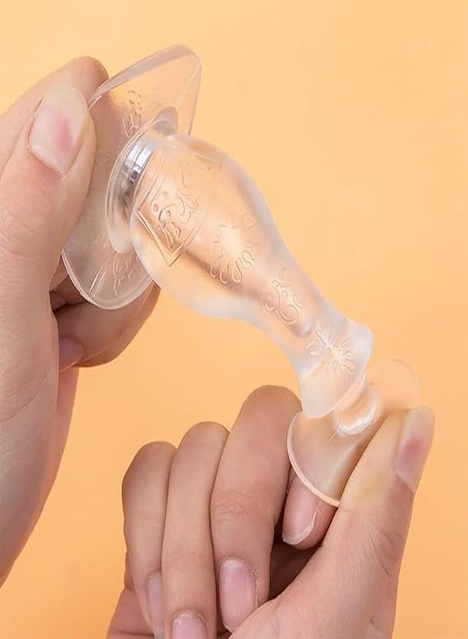 SHOPECOM Silicone Door Stop Holder for Home Transparent Silicone Self-Adhesive Door Stopper Gate Stopper for All Home Office Keep Door Open Adhesive Door Stopper Rubber Waterproof Stop Holder(3pcs) - Image 4